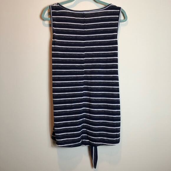 Striped Tie Front Tank - Picture 5 of 6